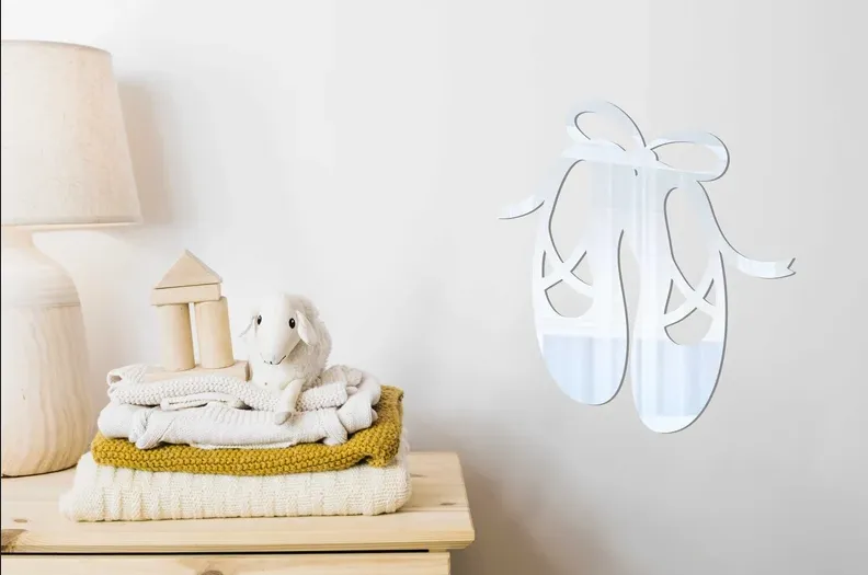 Ballet Shoes Kids Wall Mirror