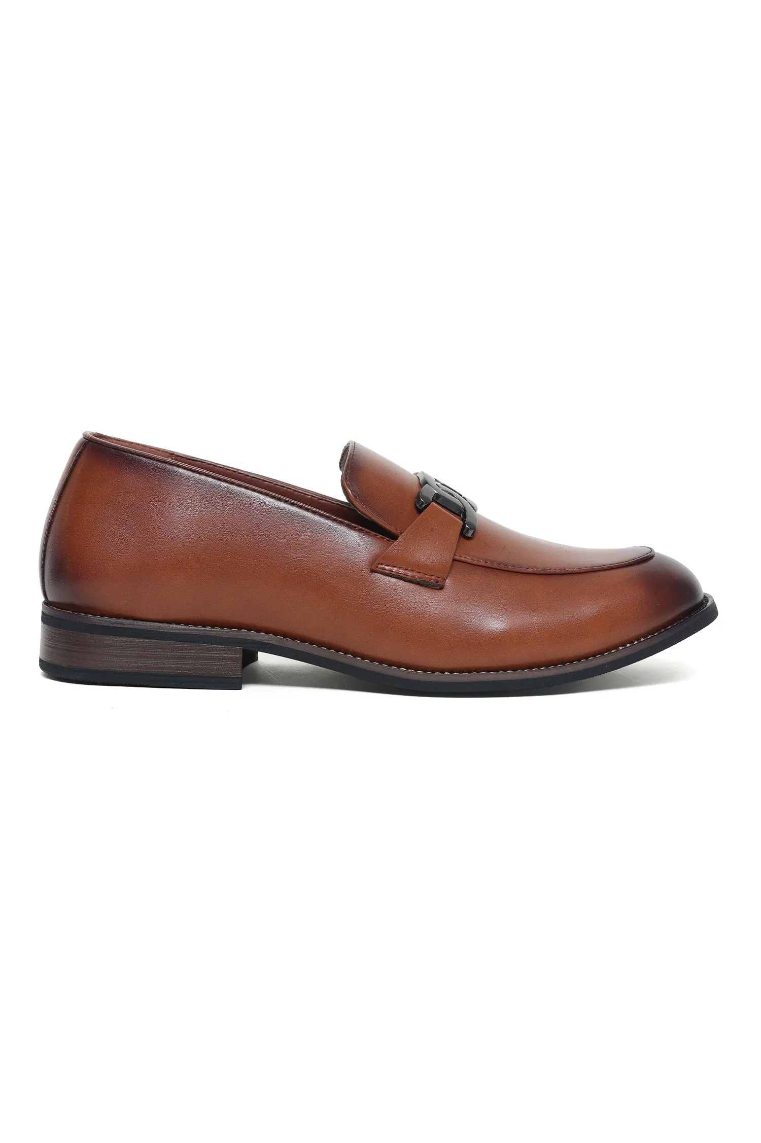 CLASSIC CHAIN LINK LOAFERS-BROWN