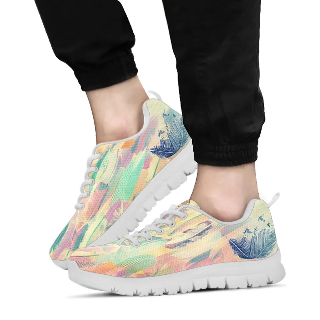 Colorful Feathers Running Shoes