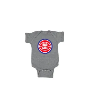 Ink Detroit - Bad Girl Baby Onesie - Heather Grey