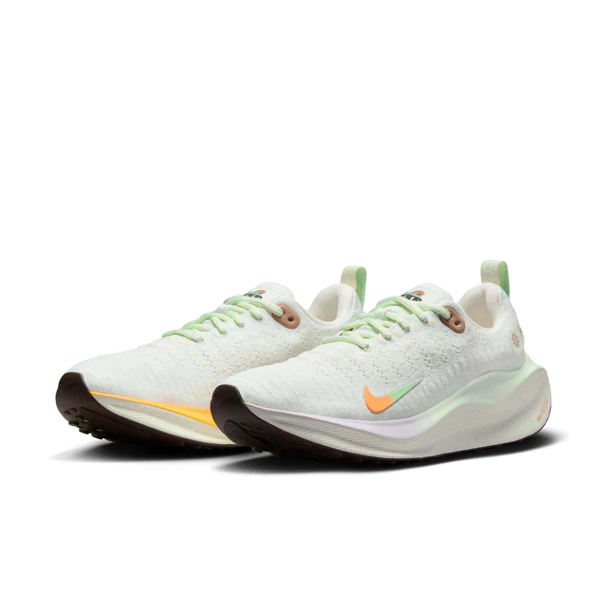 Nike | Women's InfinityRN 4 Road Running Shoes - White/Multi-Color-Sail-Vapor Green