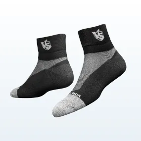 Thin Athletic Crew Socks (Black) (3 Pairs)