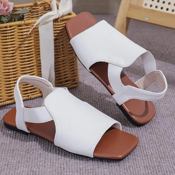 Women's Casual Flat Sandals with Elastic Straps 59247975S